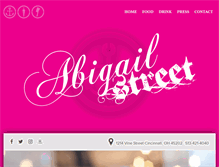 Tablet Screenshot of abigailstreet.com